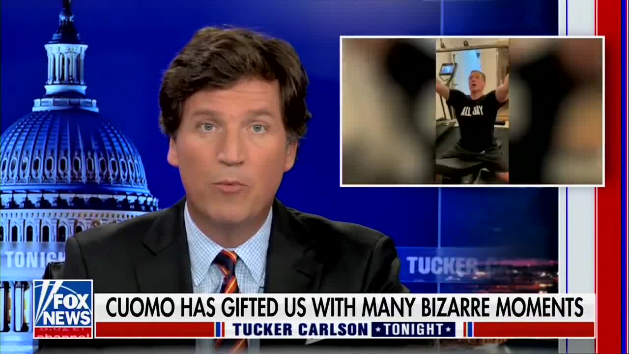 Tucker Carlson HILARIOUSLY Eulogizes Chris Cuomo's Career