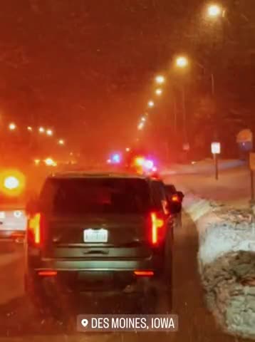 in Des Moines, Iowa—en route to Town Hall With Trump