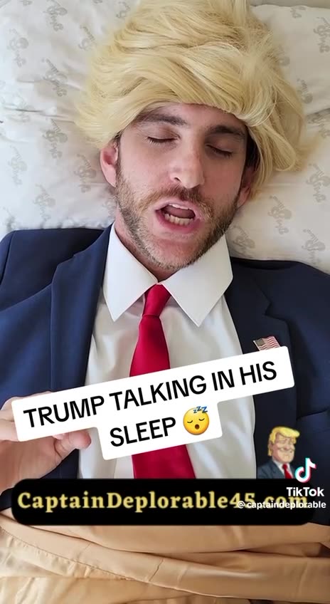 Trump talking in his sleep