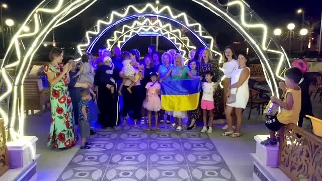 Ukrainians live with uncertainty in Egypt resort city