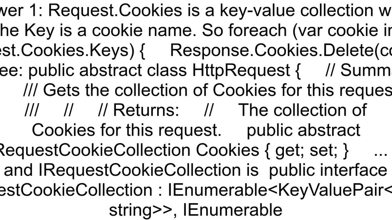 Clear all cookies in Aspnet Core