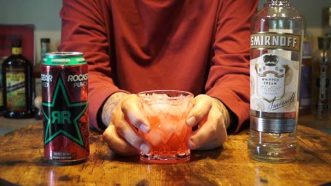 Smirnoff Whipped Cream Vodka & Rockstar Punched Watermelon