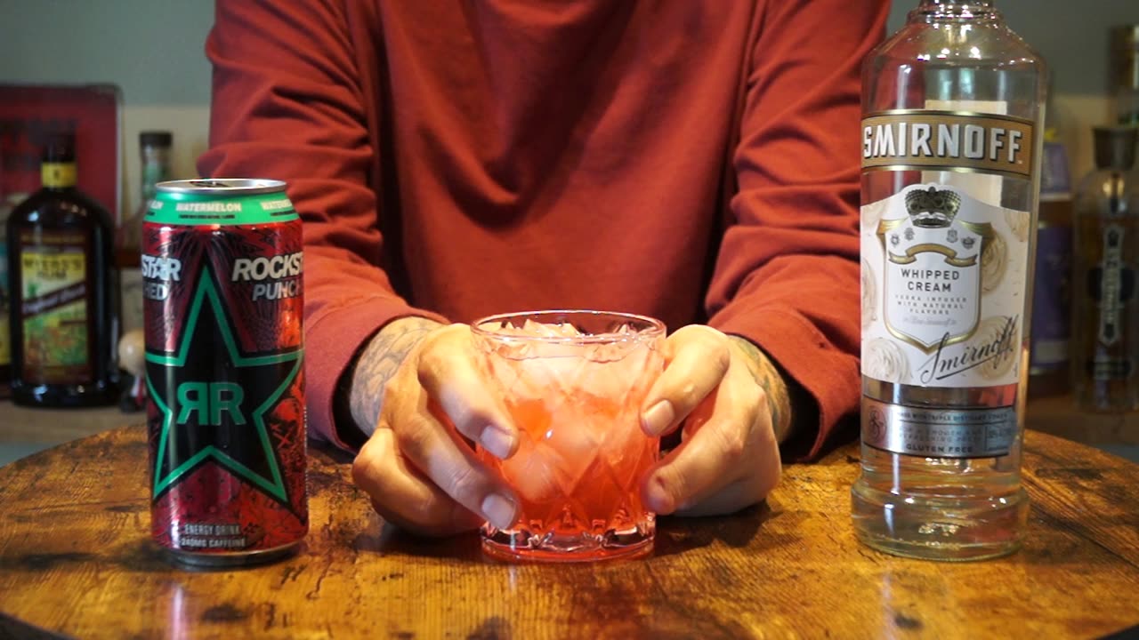 Smirnoff Whipped Cream Vodka & Rockstar Punched Watermelon