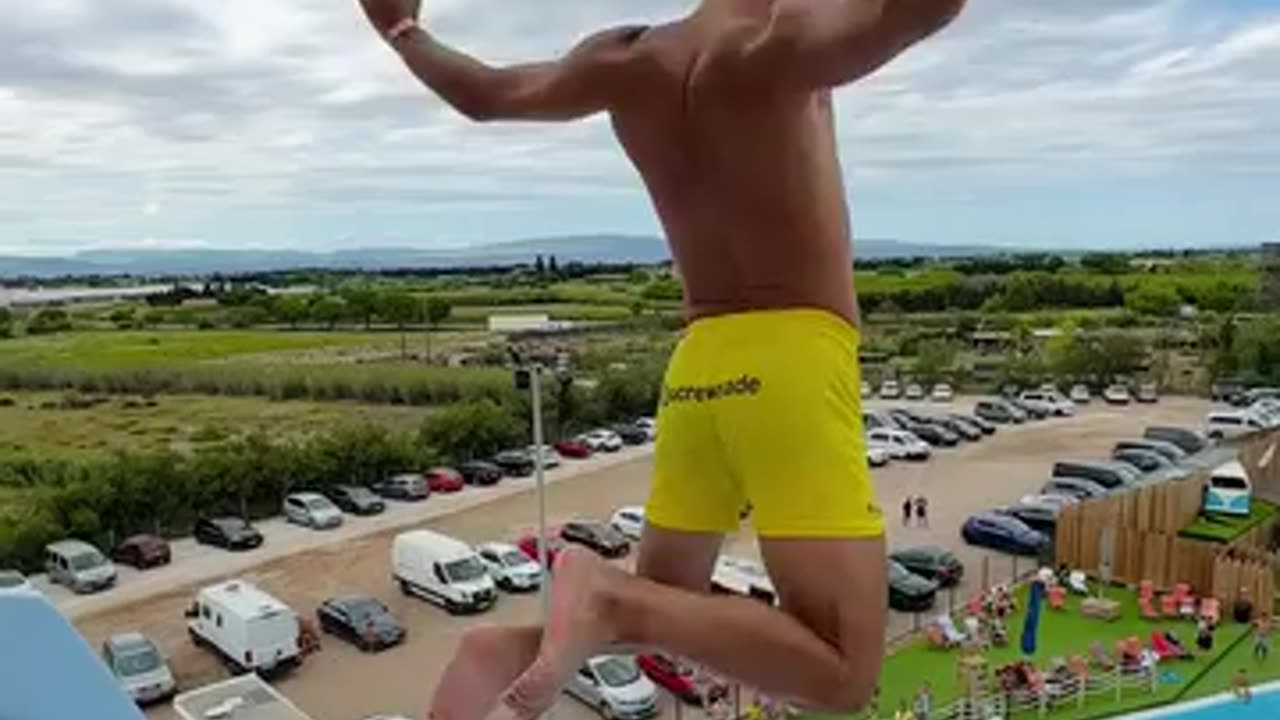 Wild Way To Ride A Waterslide