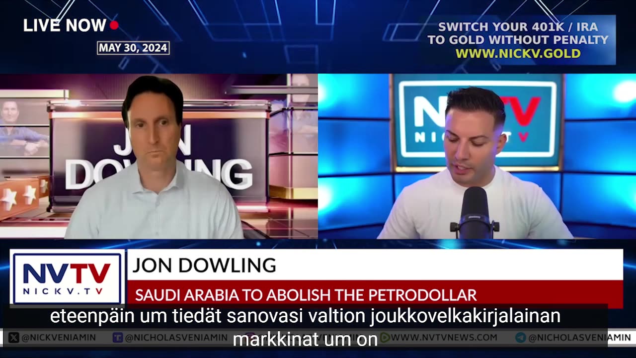 Jon Dowling & Nicholas Veniamini -Saudi-Arabian petrodollari, romahdus, kulta, ja muuta