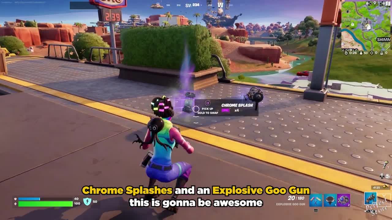 Fortnite x Splatoon at Home