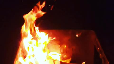 Fire in slow motion