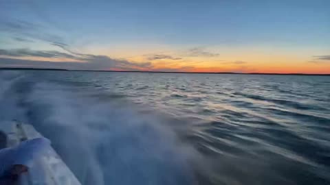 Fountain lightning across Long Island sound