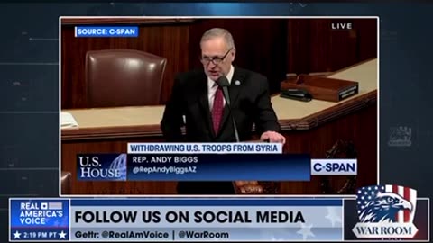 ANDY BIGGS ARGUES AGAINST “AUTHORIZED USE OF MILITARY FORCE”