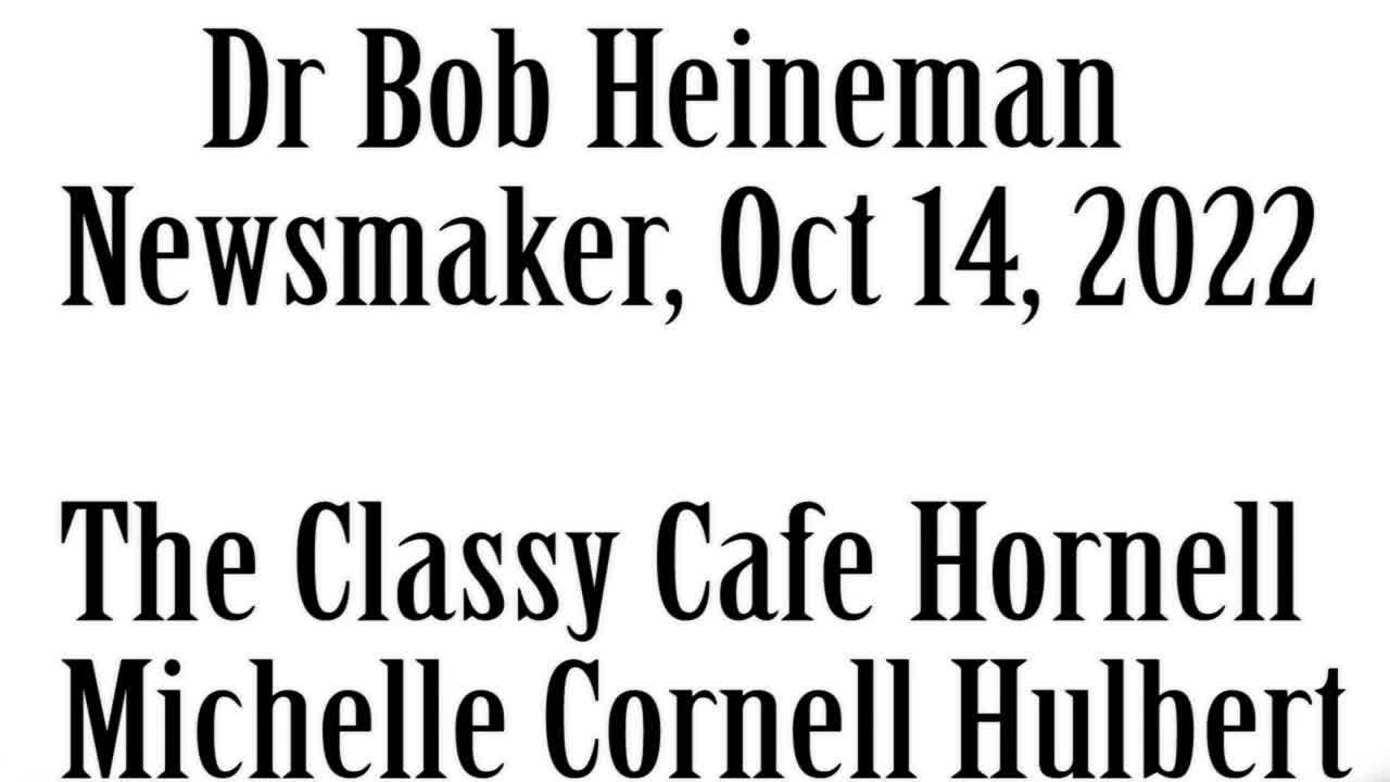 Wlea Newsmaker, October 14, 2022, Dr Bob Heineman