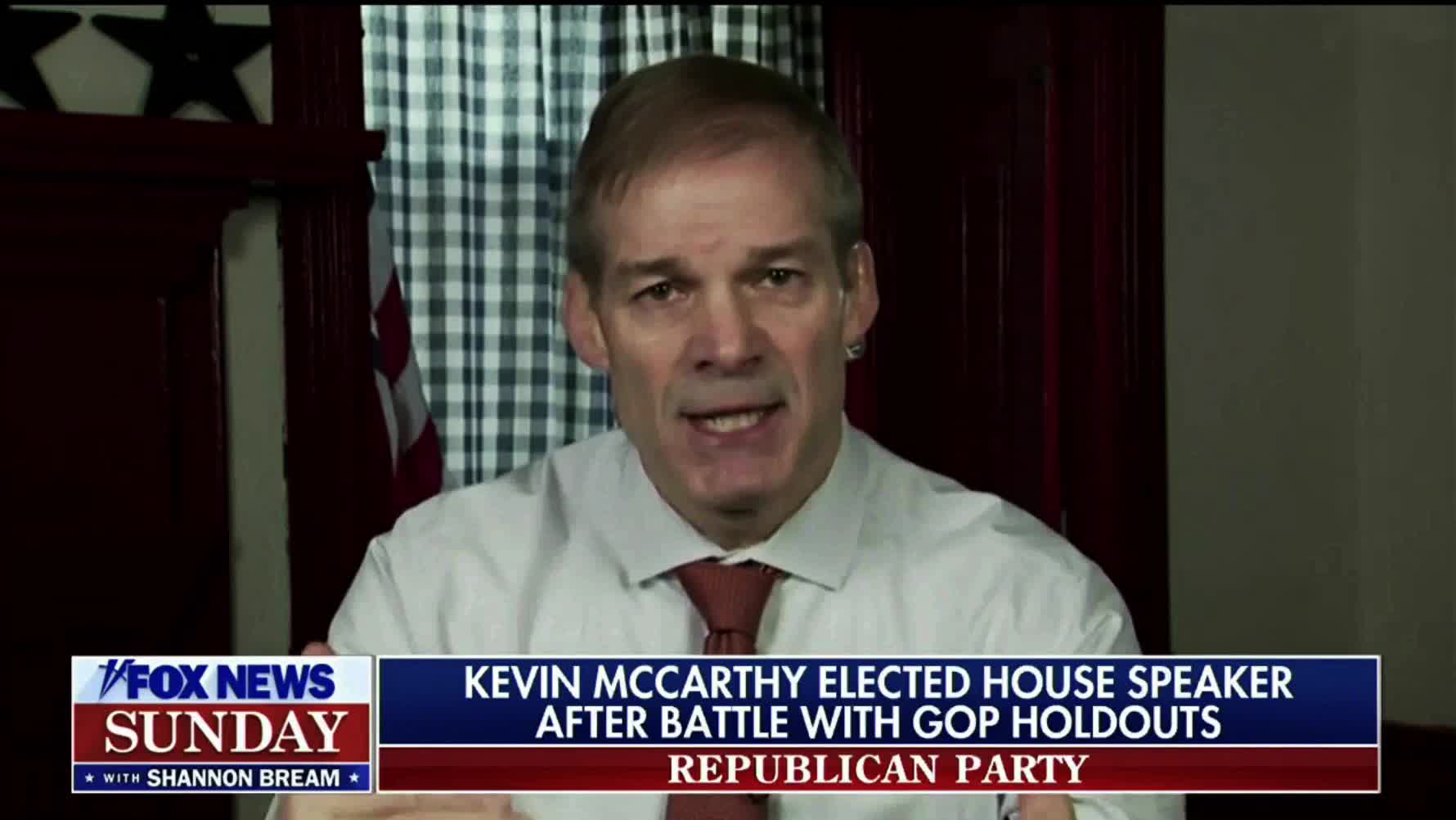 Jim Jordan Previews the 118th Congress on Fox News Sunday