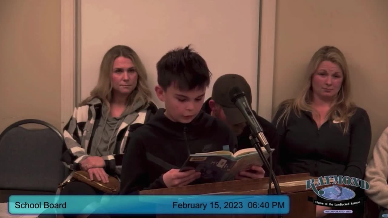 Kid reads porn from school library to school board.