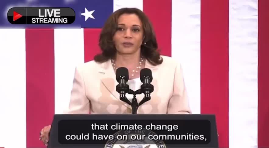 Kamala Harris: "For years, we debated the potential impact that climate change could have … Today we know the impact, if folks weren’t clear about it before, just watch the evening news."