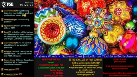 2021-12-02 07:00 EST - Patriots Soapbox AM: with LadyRWB , MykelJaye & DD