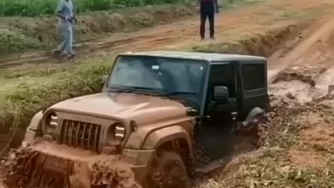 Indian thar 4×4 .Once check the capability and power.