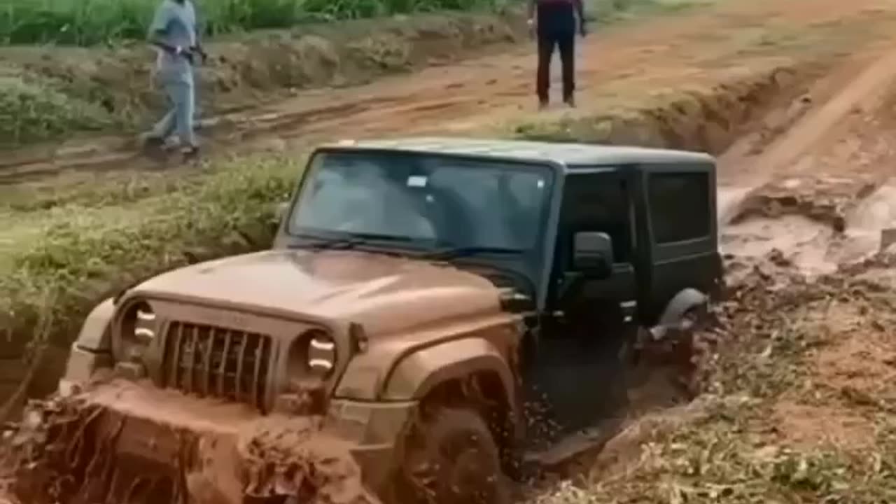 Indian thar 4×4 .Once check the capability and power.