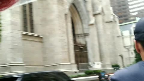 Ride on bicycle taxi in New York city