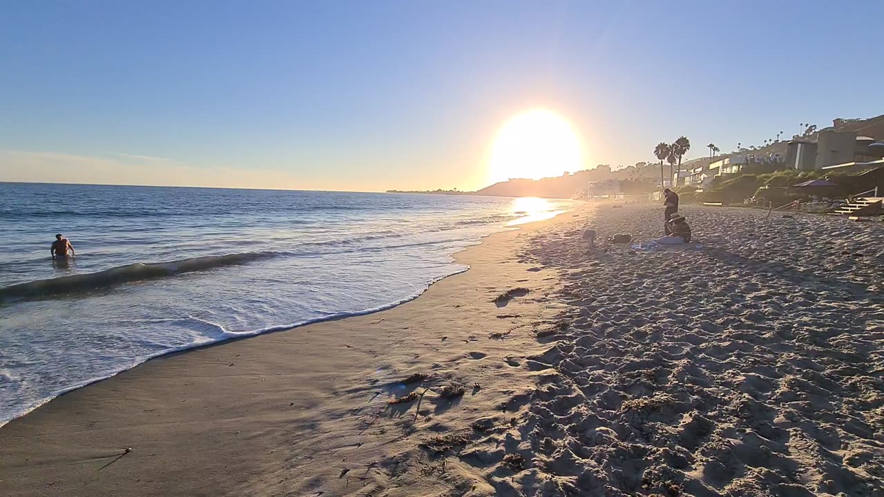 Sunset at Malibu Beach