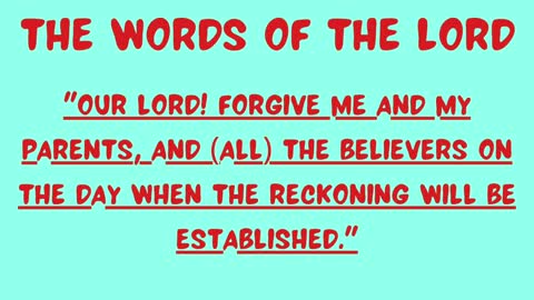 The Word of the lord