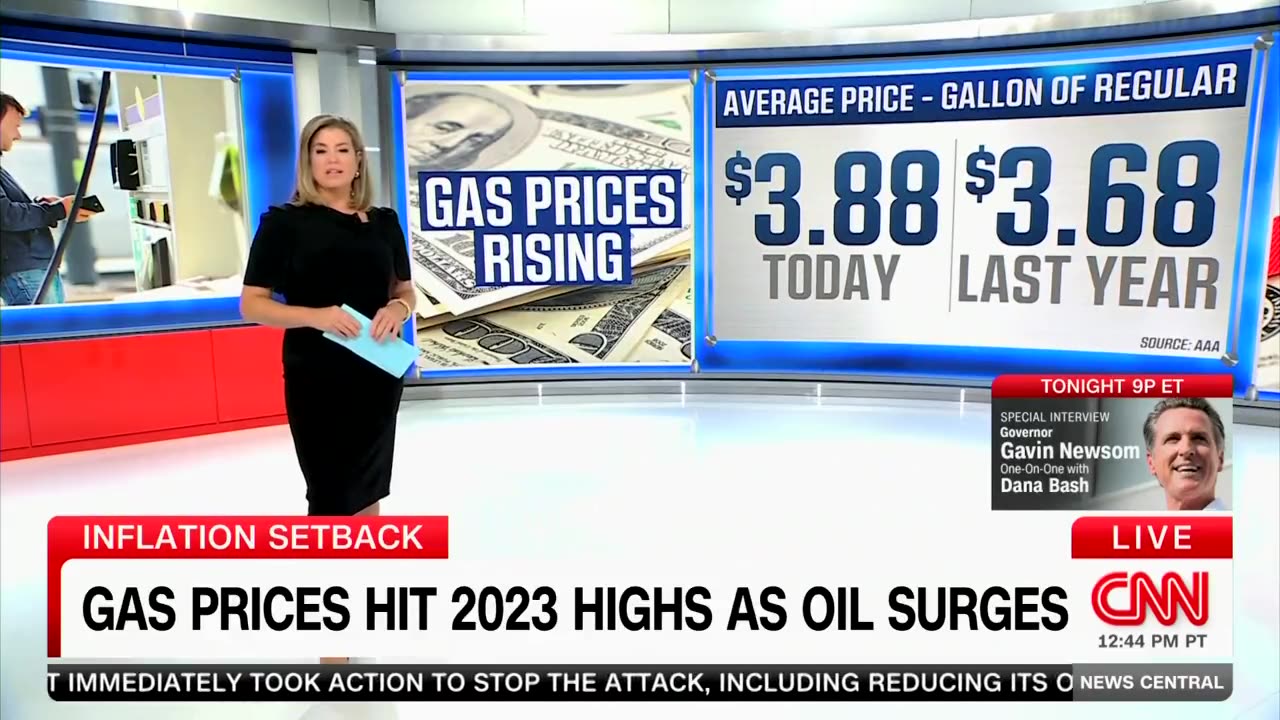 CNN: “Gas prices on the rise again, hitting their highest levels of the year.”