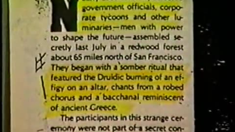 Dark Secrets inside Bohemian Grove Alex Jones סרטו של אלכס גונס חושף את טקסי ההקרבה של האליטות
