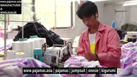 #PAJAMAS ASIA #onesie jumpsuit factory work process #kigurumi #pyjamas manufacturer in stocklot plus