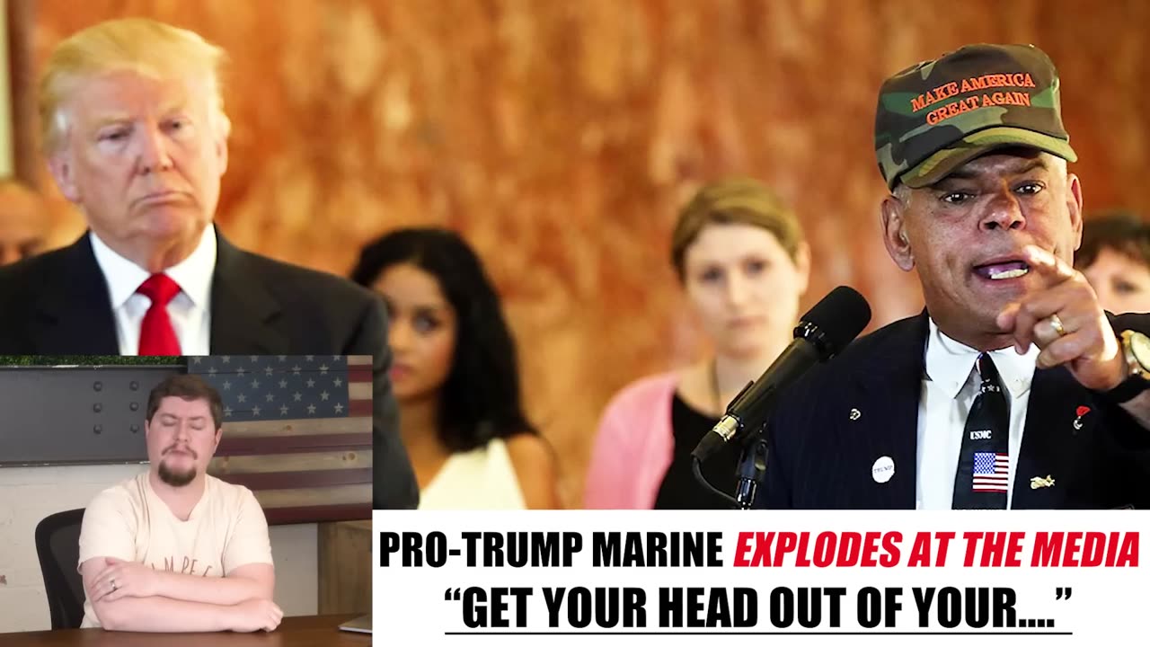 Pro-Trump Marine FLIES OFF THE HANDLE at sleazy liberal reporters