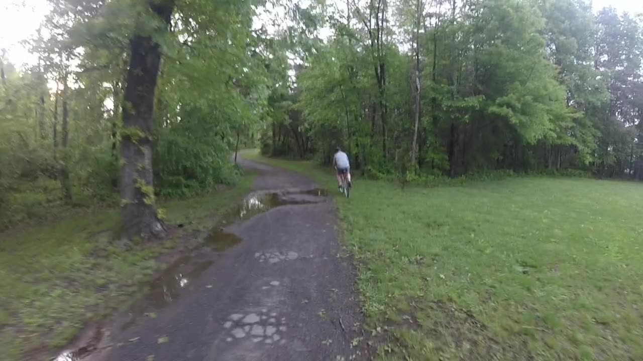 Mountain Biking In VA (2 Laps around school and park)