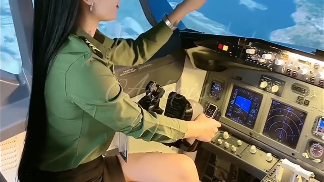Amazing Cute Girl flying Aeroplane ✈️