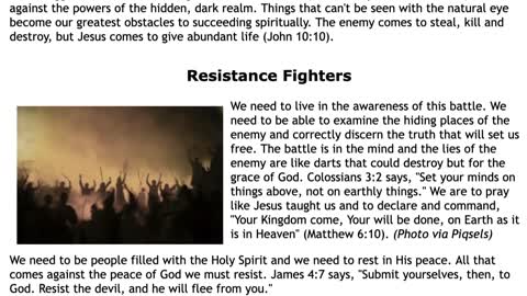 Darren Canning/ "Resistance Fighters - This ls How We Win the Battle!"