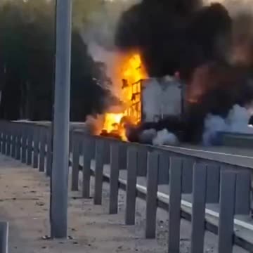 Truck Thought to Be Carrying Russian Missiles Detonates(Insane)