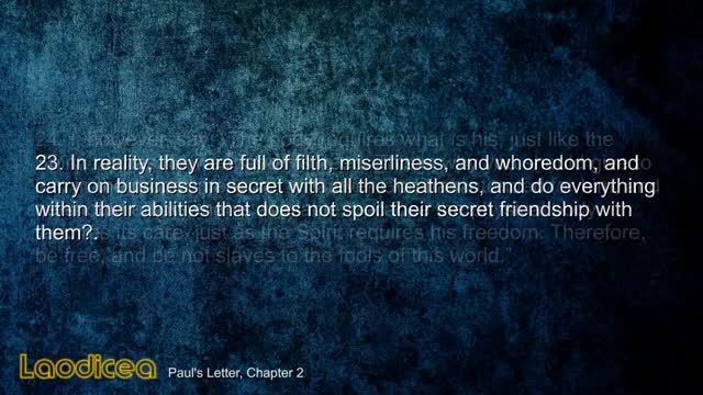 Paul's Warning to the Church of Laodicea ❤️ Jesus reveals Pauls Letter to Laodicea thru Jakob Lorber
