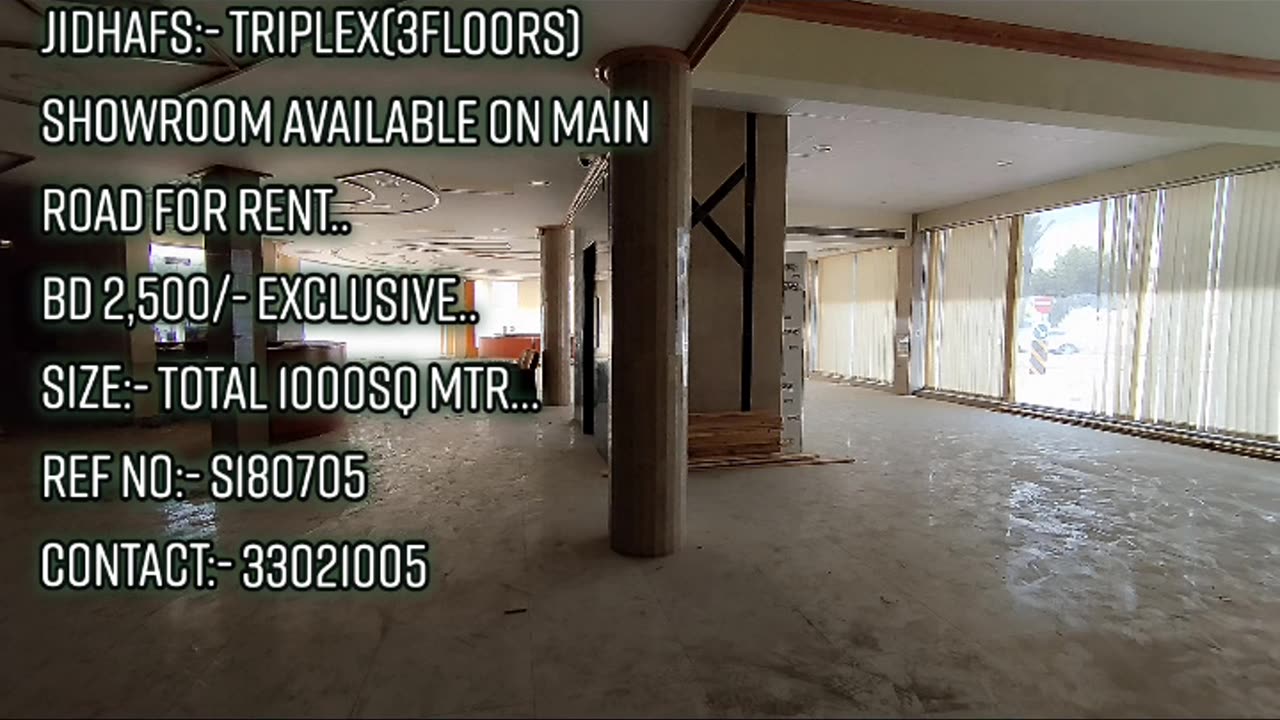 Jidhafs:-Showroom on Mainroad Available on Rent