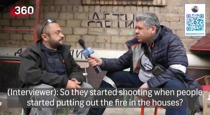 Ukrainian snipers set fire to houses and killed civilians