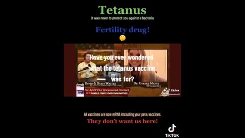 Tetanus shots.. Am not surprised