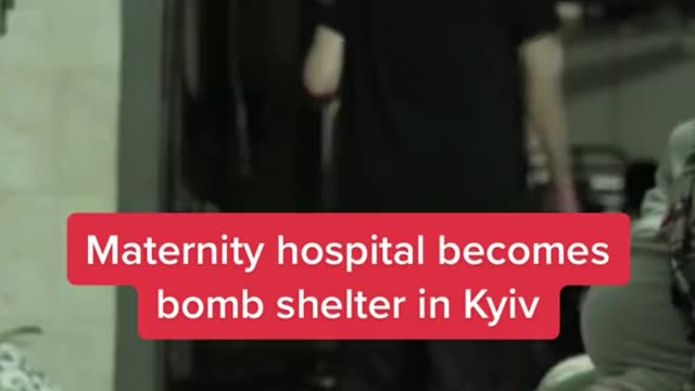 Maternity hospital becomes bomb shelter in Kyiv