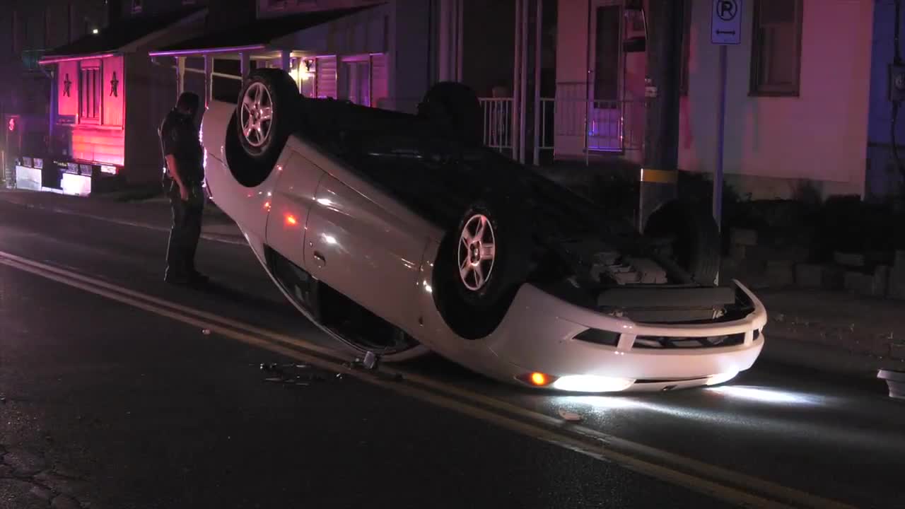 INJURY ACCIDENT AFTER CAR ROLLED OVER ON ROOF