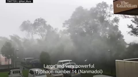 Typhoon Nanmadol hits south-western Japan