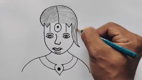 How to Draw Mother From Word MOM | Easy Mother's Drawing