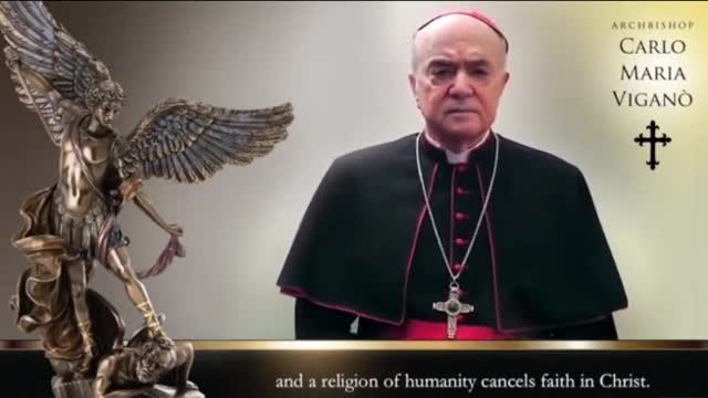 Archbishop Carlo Maria Vigano, announcing the Anti-Globalist Alliance