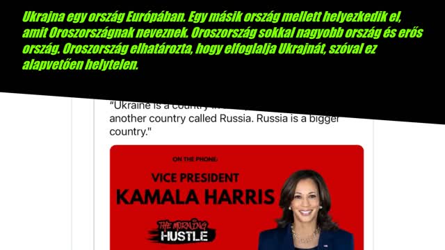 Kamala about Ukraine