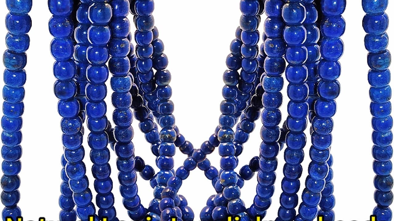 GN-20241206-04 Natural Lapis Lazuli drum beads 7.2mm 16inchs making jewely for boy friend blue