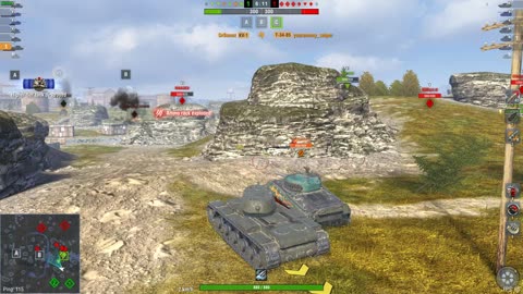 Ammoracking T-34-85 with KV-1 | World of Tanks Blitz | WOTB