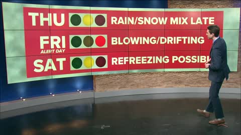 How does the WTOL 11 Weather team forecast a winter storm_