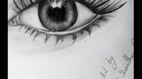 realistic Eyes drawing @KGSeditor