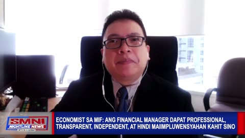 Economist sa MIF: Ang financial manager dapat transparent, at hindi maiimpluwensyahan kahit sino