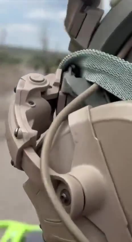 Russian Motorcycle Trooper Carries a Shotgun for Protection From Drones