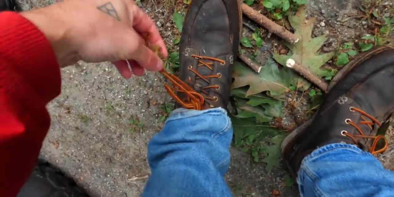 First Day of Fall 🍂 Autumn Overnight at Off Grid Riverside Cabin 🍁 Fall Foliage Adventures-19