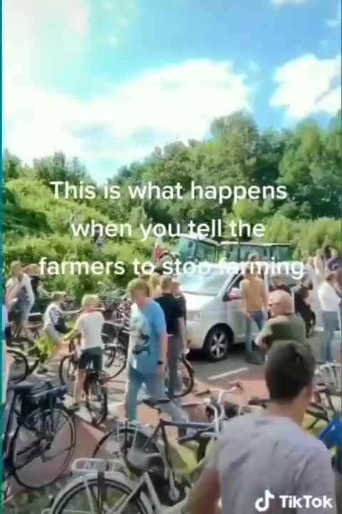Dutch farmers aren't messing around.
