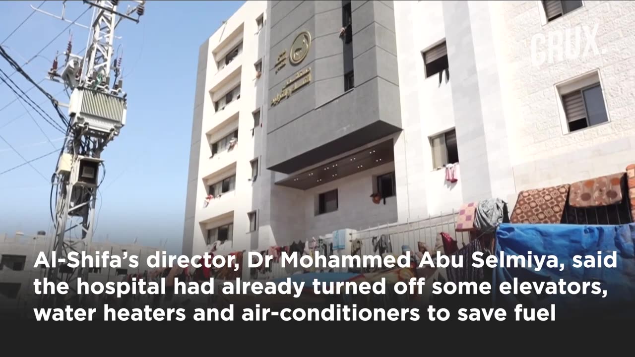 Hamas hiding in gaza hospital istael claim human hoarding fuel using civilian as human shield